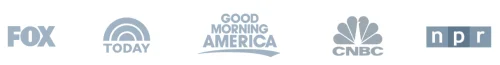 As seen on FOX, CBS, Huffington Post, NBC, ABC